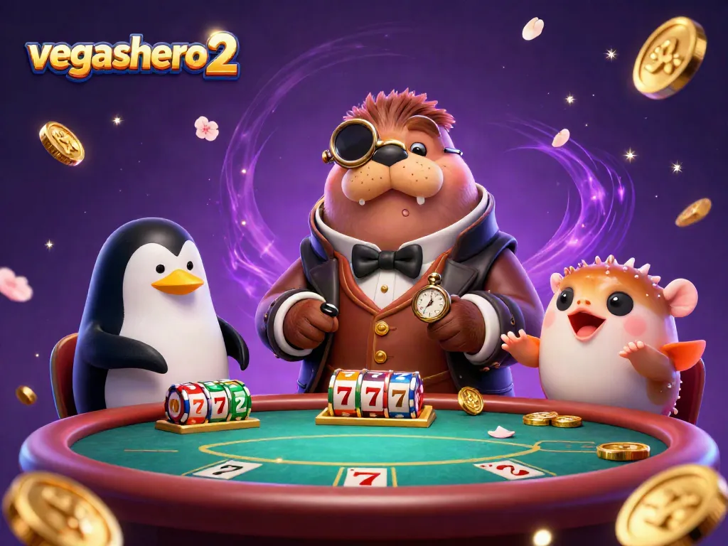 Experience the excitement of vegashero 2 poker with lively characters and vibrant casino elements.
