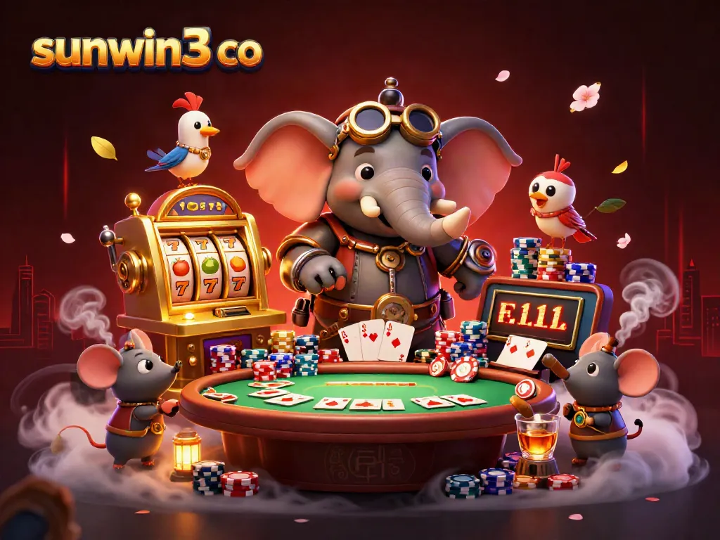 Engage with the sunwin3 co slot machine adventure filled with vibrant gaming elements and lively characters.